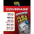 thumbnail image 2 of Flex Tape , MAX, Ruban Imperméable Caoutchouté Épais et Flexible Original - Scelle et Répare les Fuites, Fonctionne sous l'Eau, Intérieur Extérieur - Réparation de Toit de Maison VR et de Piscine, Blanc, 4, 2 of 6