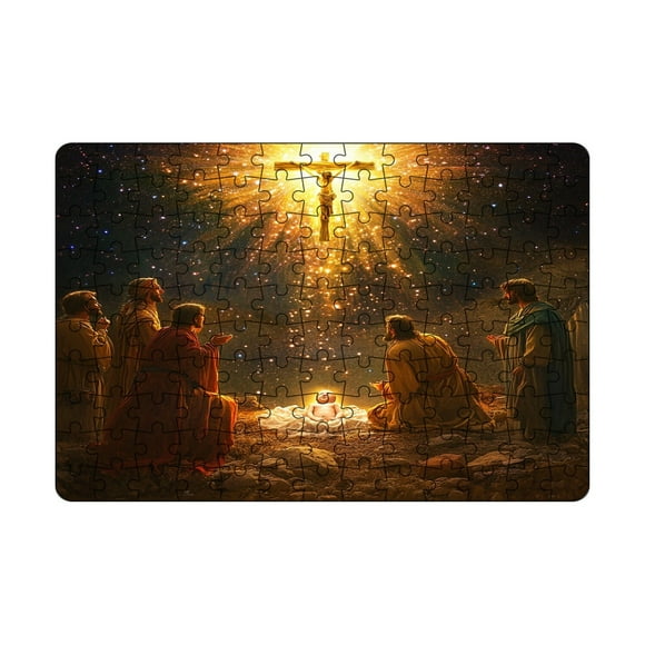 130 Piece Easter Puzzle Set Easter Resurrection Puzzle For Kids Educational Puzzles Great For Family Game Night Housewives Jellybean Fandom Girlfriends Laye Farsi Contentment Magyar Difficult Rotate