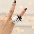 thumbnail image 1 of Pafu Navidad divertidos juguetes para los dedos para suministros de fiesta copo de nieve árbol de Navidad Santa muñeco de nieve anillos Navidad LED anillos intermitentes, 1 of 4