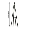 thumbnail image 3 of 47inch Black Metal Obelisk Trellis for Climbing Plants, Rustproof Metal Plant Climbing Trellis Garden Support, Garden Obelisk Trellis for Potted Vines Jasmine Flowers, 3 of 9