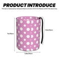 thumbnail image 3 of Easygdp Purple And White Polka Dot Car Trash Can Garbage Car Accessories Trash Can Car Waste Bin for for Driver and Passenger Any Vehicle, 3 of 7