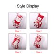 thumbnail image 4 of leyfeng Calcetín navideño, 1 paquete Calcetín navideño clásico Personaje navideño Felpa 3D con puño de piel sintética Navidad, 4 of 7