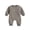 Grey, variant on Baby Bodysuit Decorating Kit Toddler Boys Long Sleeve Solid Letter Prints Fall Winter Rompers Kids Jumpsuits White, 12-18 Months