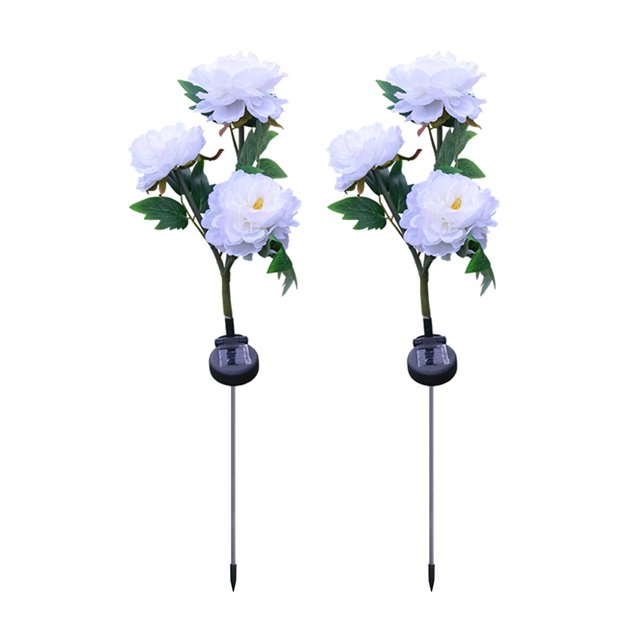 Luz de tierra LED 3 cabezas Simulación Flor Césped Atmósfera Luz para el jardín de su casa