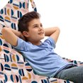 thumbnail image 1 of Abstract Lounger Chair Bag, Geometric Inspired Simple Contemporary Pattern with Circular Shapes, High Capacity Storage with Handle Container, Lounger Size, Pale Blush Multicolor, by Ambesonne, 1 of 5