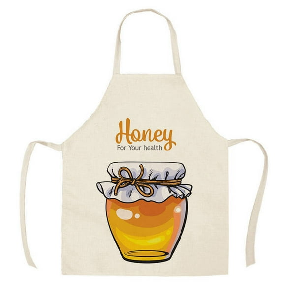 Delantal sin mangas de lino estampado para fiestas Delantal de cocina sin mangas resistente al aceite y las manchas