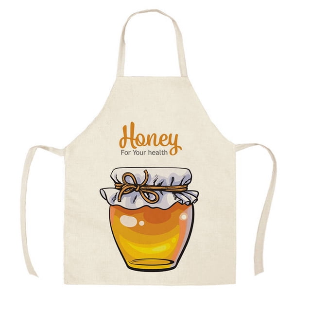 Festival Printed Linen Sleeveless Apron Kitchen Oil And Stain Sleeveless Cover Kitchen Apron