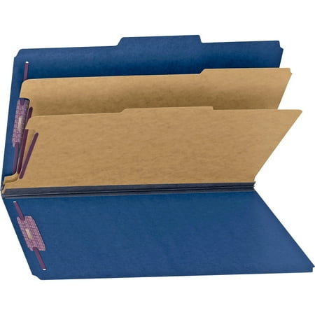 UPC: 0386486190351 | Smead SafeSHIELD® Classification Folder 2 Div Blue 10/BX Legal (19035)