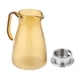 thumbnail image 4 of Jarra de agua fría y caliente con tapa de acero inoxidable, jarra multifuncional de 1,5 l para jugo, leche, bebida, jarra para refrigerador Amarillo, 4 of 9