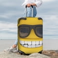 thumbnail image 7 of Yiaed Smiling With Sunglasses Print Travel Luggage Cover Suitcase Protector Covers Elastic Luggage Anti-scratch(No luggage included）-, 7 of 7