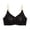 Black, variant on Womens Lace Edge Non Steel Ring Seamless Movement Adjustable Yoga Sleep Large Cup Support Bra