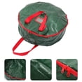 thumbnail image 3 of 1pc Christmas Wreath Storage Bag Premium Plastic Round Storage Bag Xmas Gift Bag, 3 of 8