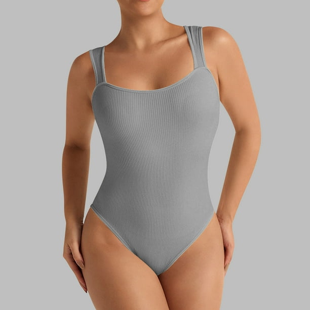 Body moldeador de moda para mujer, ajustado, informal, liso, mono de yoga, pantalones cortos, corsé, mono para mujer