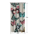 thumbnail image 5 of Butterfly Colorful Wing Pattern Shower Curtain 36"x72" ,Bathroom Decorative Shower Curtains Set with 12 Hooks,Modern Waterproof Washable Shower Curtain, 5 of 6