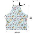 thumbnail image 2 of Kdxio Rabbit Burger Coffee Apron with Pockets Adjustable Kitchen Aprons for Men Women Waterproof Aprons for Cooking,Drawing,Crafting, Baking Household Cleaning, 2 of 8