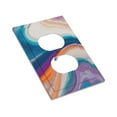 thumbnail image 3 of ZICANCN Outlet Covers Wall Plate, Colourful Marble Wallpaper Light Switch Cover Decorative, Duplex Toggle Combo 1-Gang, 3 of 9