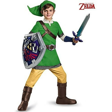 Zelda Link Deluxe Child Halloween Costume (Best Beard Halloween Costumes)