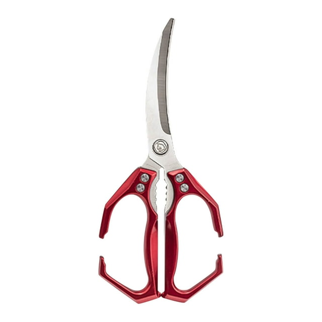 Stainless Steel Dishwasher Multi Functional Heavy-Duty Kitchen Scissors, Stainless Steel Dishwasher, Safe Ergonomic Handle for Cutting Poultry, Chicken, Turkey Bones, Meat, Seafood