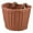 Brown, variant on Handwoven Waterproof Bike Basket, Front Handlebar Storage Basket with Adjustable Straps for Bikes Scooters and Tricycles,Brown,18X14X12cm