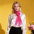 thumbnail image 2 of Unique Bargains 1 Pc Scarf Solid Color Rose Neck Scarf Rose Red, 2 of 5