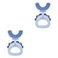 thumbnail image 3 of Billuyoard Cepillo de en forma de U Entrenamiento para niños pequeños Cepillo de manual de 360 grados Limpieza de lengua reutilizable Azul 2Conjunto, 3 of 6