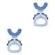 thumbnail image 3 of sweethay Cepillo de de silicona en forma de U para entrenamiento de niños, cepillo de Manual de 360 grados, limpieza de lengua reutilizable, Type1 NO1, 3 of 6