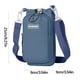 thumbnail image 3 of Bolsa portátil para botellas de agua para mujer, ligera, para viajes al aire libre, bandolera multifuncional para móvil, 3 of 5