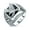 Silver-Tone, variant on Mens Mens Stainless Steel Large Square Black Patriotic Eagle Signet Ring Silver Tone
