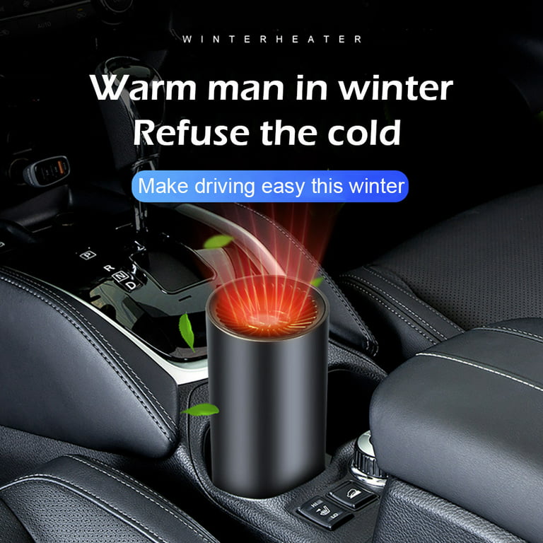 Wovilon Car Heater Defroster- Portable Car Space Heater, Windshield Defroster Defogger, Heating and Cooling Fan, 3-Outlet USB Plug in Lighter for Car