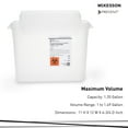 thumbnail image 2 of McKesson Prevent Sharps Container with Locking Lid, 5.4 Qt, 1 Ct, 2 of 5