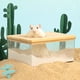 thumbnail image 3 of ColoMX Caja de arena para hámster, casa de baño de Chinchilla, contenedor de baño de arena transparente, baño de polvo de Chinchilla, 1 ud., 3 of 8