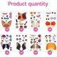 thumbnail image 4 of 48 hojas 8 estilos Crea una cara Pegatinas de animales Crea tus propias pegatinas de perros y gatos Pegatinas para mezclar y combinar Calcomanías autoadhesivas, 4 of 7