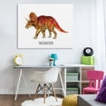 thumbnail image 4 of Stupell Industries Cottage Triceratops Dinosaur Learning Canvas Art, 48 x 36, by Brett Blumenthal, 4 of 8