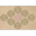 thumbnail image 5 of Casavani - 9'x12' Handwoven Cotton Block Printed Rugs Green Cotton Area Rugs for Farmhouse Bedroom, 5 of 7