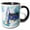 Black/White, variant on 3drose, Surfer Girl for That Surfer Dude a Great Gift for Board Riders, 11oz Two-tone Black Mug