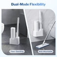 thumbnail image 6 of Skdwakiz Disposable Toilet Brush and Holder Set, Toilet Bowl Cleaner Wands with 40 Cleaner Refills & 1 Crevice Brush, White, 6 of 9