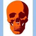 thumbnail image 3 of CafePress - Orange Skull Ash Grey T Shirt - Men's Classic Graphic T-Shirt, 3 of 4