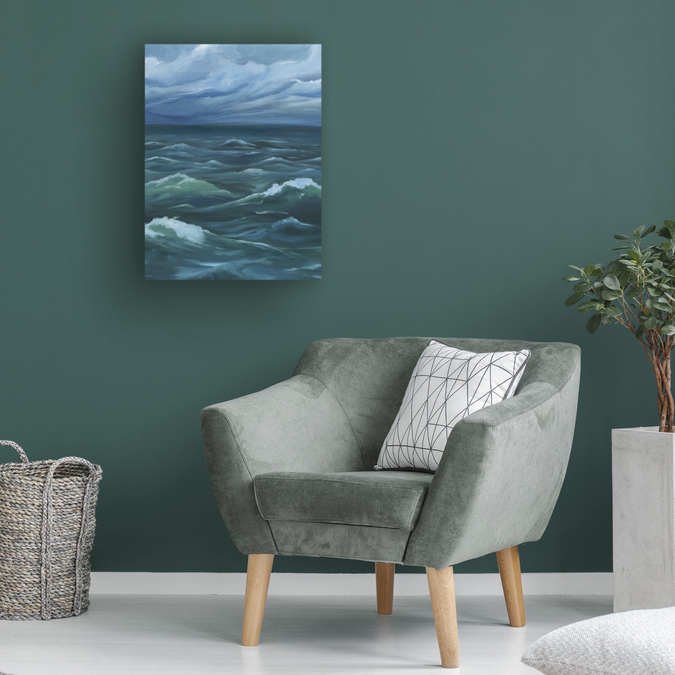 Trademark Fine Art Grace Popp  Luna Sea II Canvas Wall Art