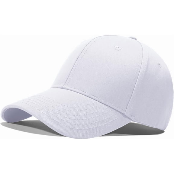 Baseball Cap, Cotton Golf Hat Adjustable Fitted Cap Four Seasons Classic Dad Hat for Men Women
