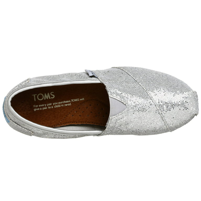 Toms - Womens Classic Canvas Slipon Shoes in Pink Glitter