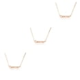 thumbnail image 2 of Collar Sonducket Vintage oro rosa Capricornio letra doce signo del zodiaco, 2 of 6