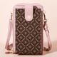 thumbnail image 1 of XWSHYW Contenedores de Almacenamiento Bolsos En La Pantalla Táctil En Mujer, Mini Bolsos Cruzados En Cuero para Teléfono Móvil, Bolso de Hombro, Billetera En Ranaras Tarjetas de Crédito, 1 of 3
