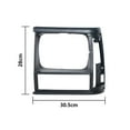 thumbnail image 4 of Headlight Bezel 1 Pair Set For 1991-1996 Comanche Truck 55034078,55034079, 4 of 5