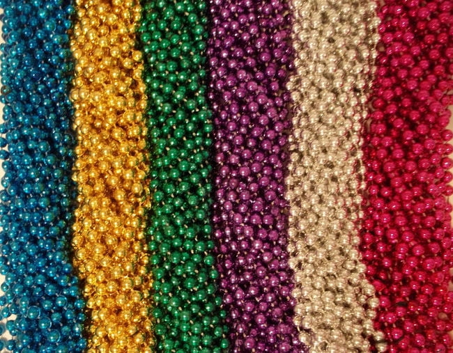 72 Navy Blue Mardi Gras Gra Beads Necklaces Party Favors 6 Dozen Lot 