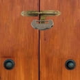 thumbnail image 1 of Antique Lock with Retro Pattern Chinese Style Style Lock Ingot-shaped Padlock for Drawer Cabinet Doors Filing Cabinets Jewelry Boxes, 1 of 9
