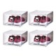thumbnail image 1 of 4 cajas de zapatos desmontables, transparentes, apilables y de plástico, organizador de zapatos a prueba de polvo para el hogar y el dormitorio (tamaño grande, blanco)., 1 of 5