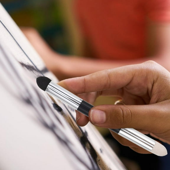 FRCOLOR 6 Pcs Artist Blending Sponge Pen Double-Headed Pastel Blending Pen Sketch Pen Brush Rubbing Sponge Drawing Blenders Tool For School Students Beginners Artists