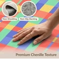 thumbnail image 6 of ODIKA 3'x5' Washable Accent Rug Pet Friendly, Non-Shedding Mat Bedside Retro Checkered Hopscotch Plaid Block Squares Storybook for Nursery Room, 6 of 7