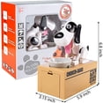 thumbnail image 5 of Dog Piggy Bank, My Dog Piggy Bank, Puppy Money Saving Box, Cute Automatic Stealing Coin Bank, Bank Money Saving Box Dog Shake Heads Tail Ears Rotating(Brown), 5 of 5