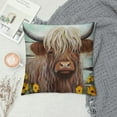 thumbnail image 2 of COMIO  Highland Cow Art Throw Pillow Cover Farmhouse Throw Pillow Cover Decor Vintage Country Farmhouse Art for Gifts and Home Decor Throw Pillow Cover, 2 of 5